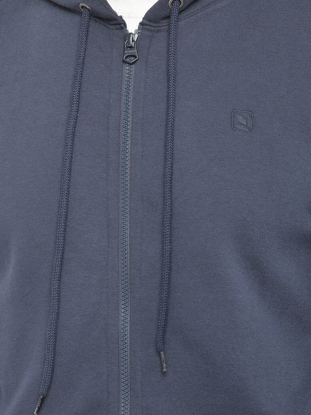  Woodland Men Navy Blue Solid Sweatshirt