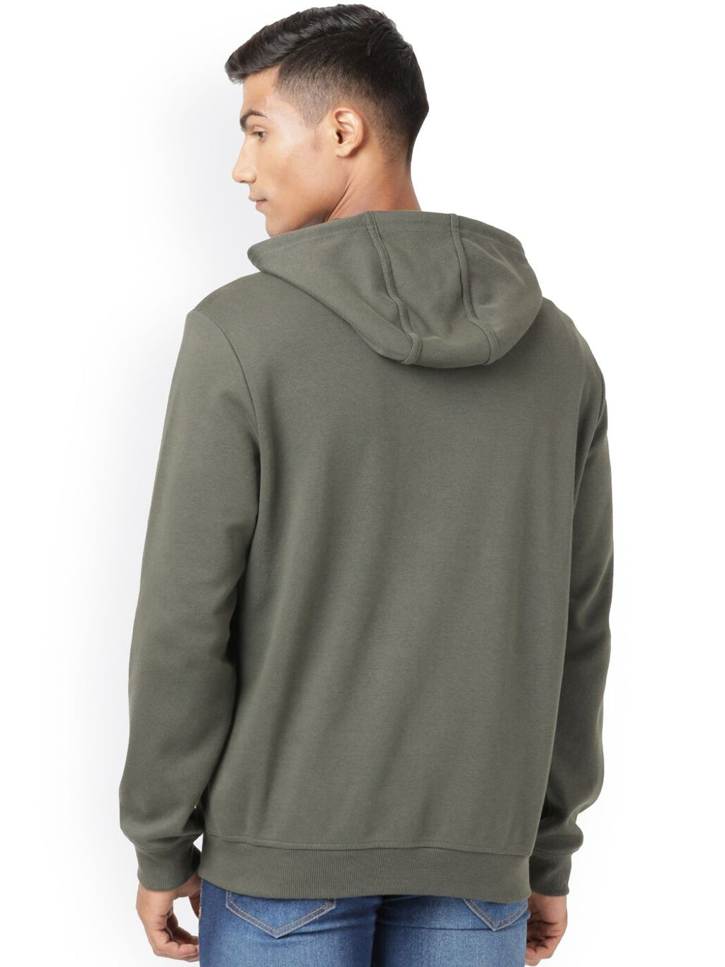  Jockey Men Green Hooded Sweatshirt
