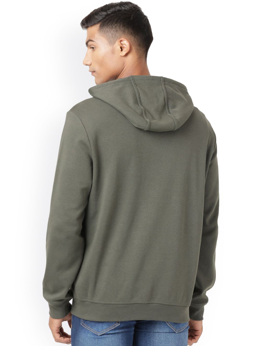  Jockey Men Green Hooded Sweatshirt