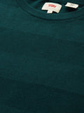  Levis Men Green Striped Sweatshirt