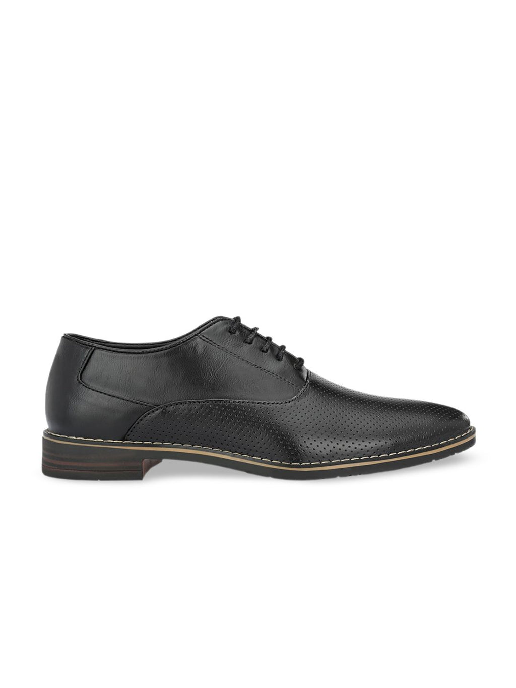  ATTITUDIST Men Textured Formal Oxfords