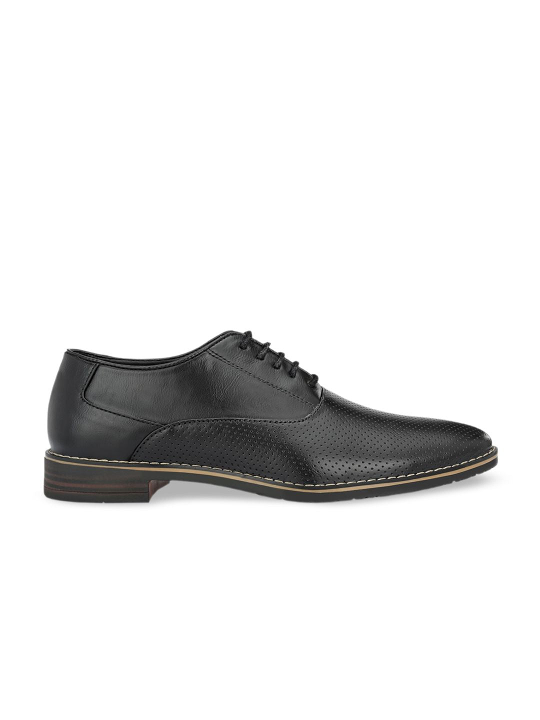  ATTITUDIST Men Textured Formal Oxfords