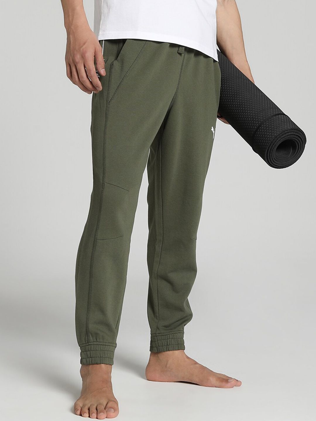  Puma Men Studio Plastic Free Logo-Printed Cotton Regular Fit Joggers