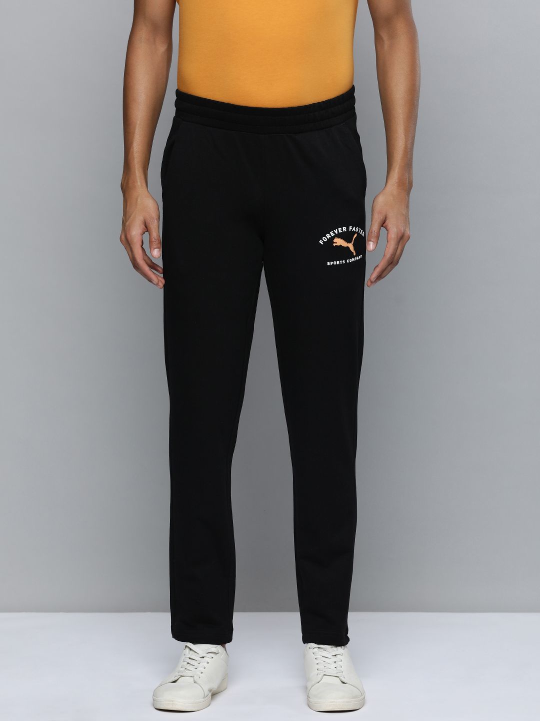  One8 X PUMA Men Virat Kohli Logo Printed Mid-Rise Slim Fit Track Pants