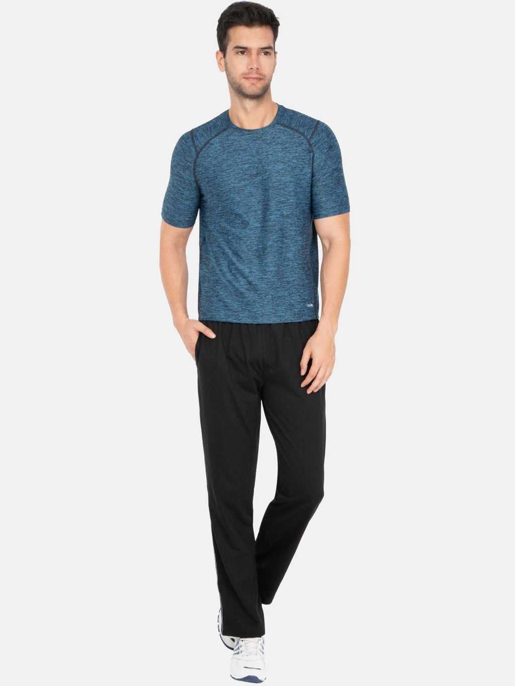  Jockey Men Black Solid Straight Fit Track Pants