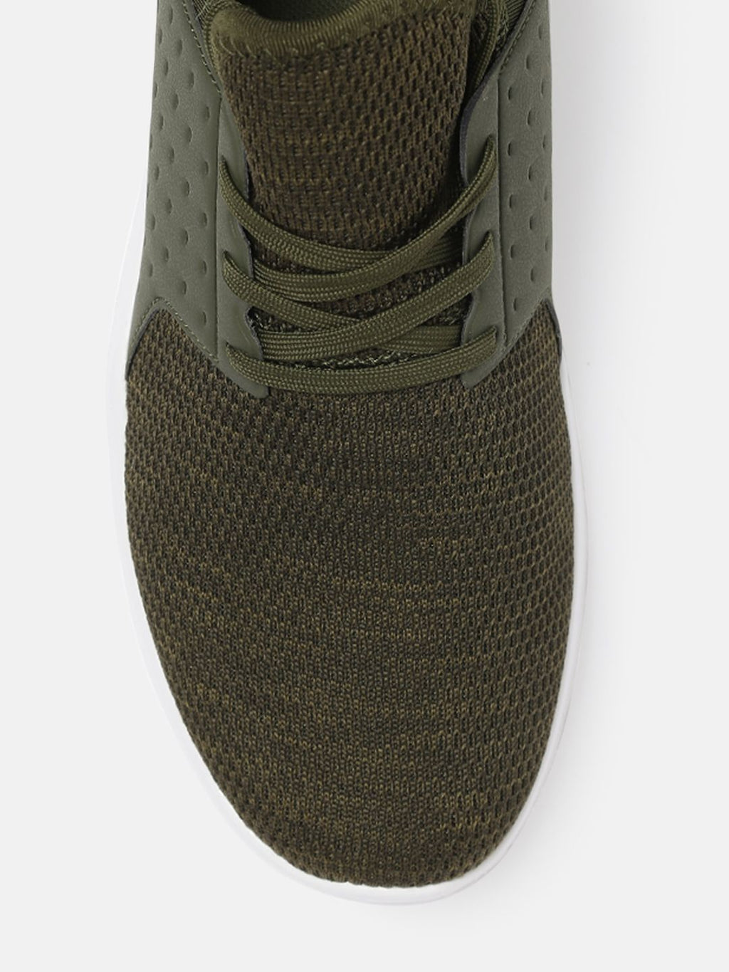  Roadster Men Olive Green Solid Running Shoes