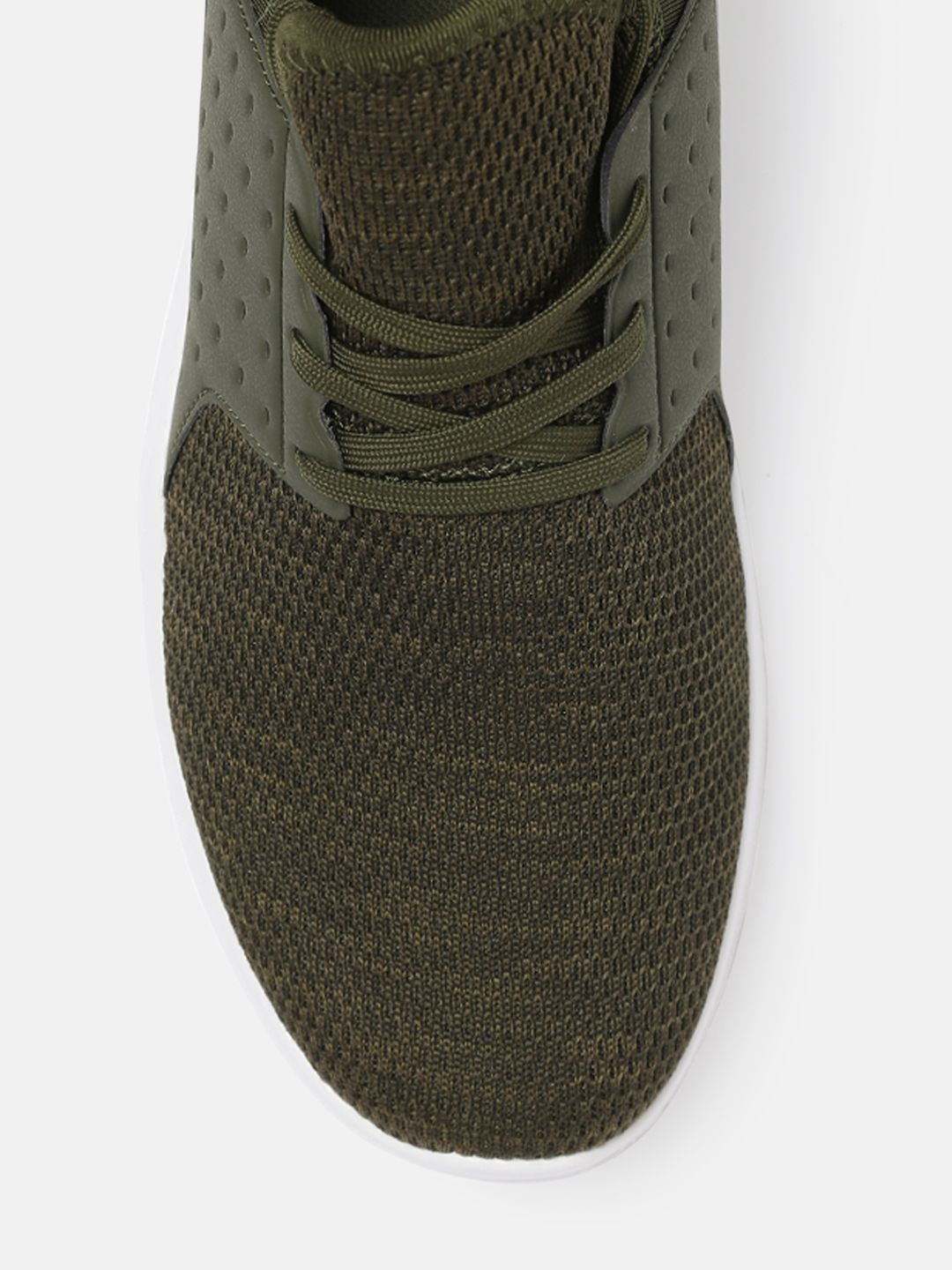  Roadster Men Olive Green Solid Running Shoes