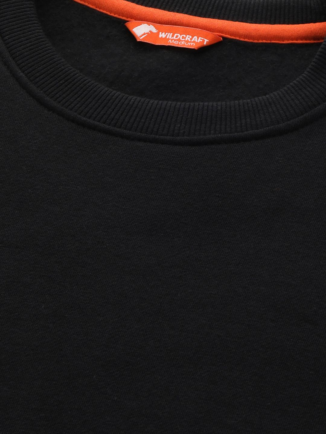  Wildcraft Men Black Solid Sweatshirt