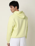  RARE RABBIT Men Yellow Hooded Sweatshirt