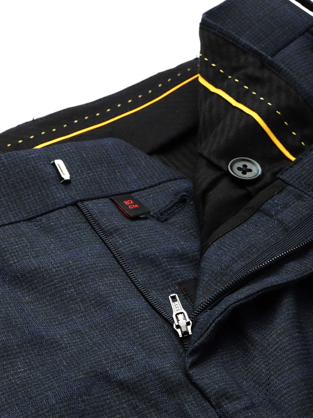  Raymond Men Textured Slim Fit Formal Trousers