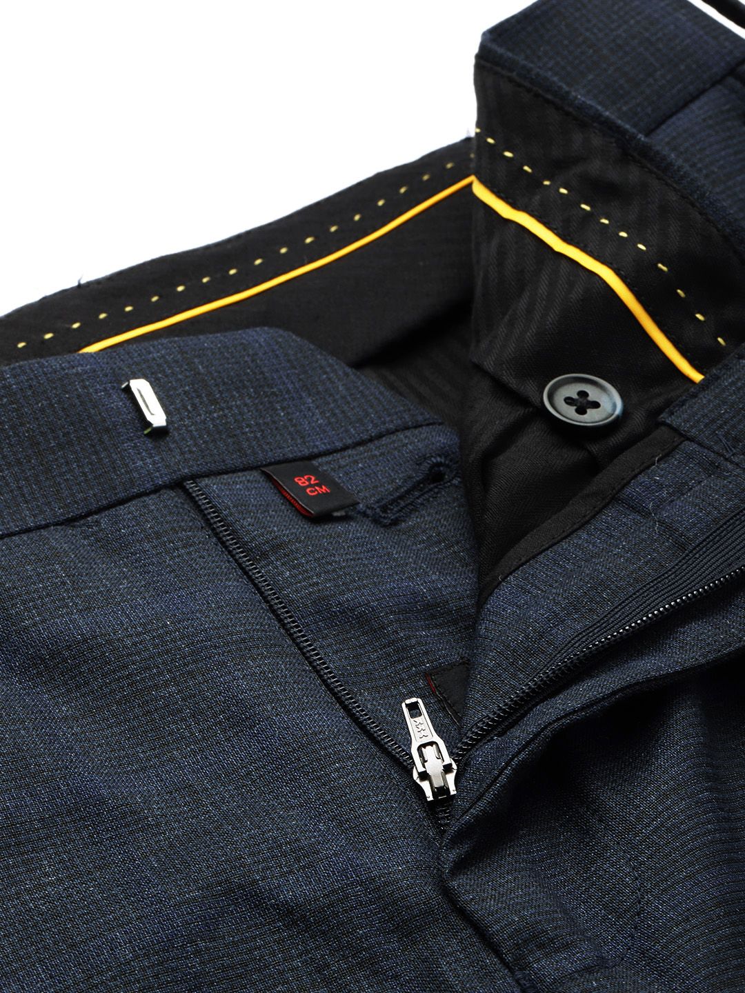  Raymond Men Textured Slim Fit Formal Trousers