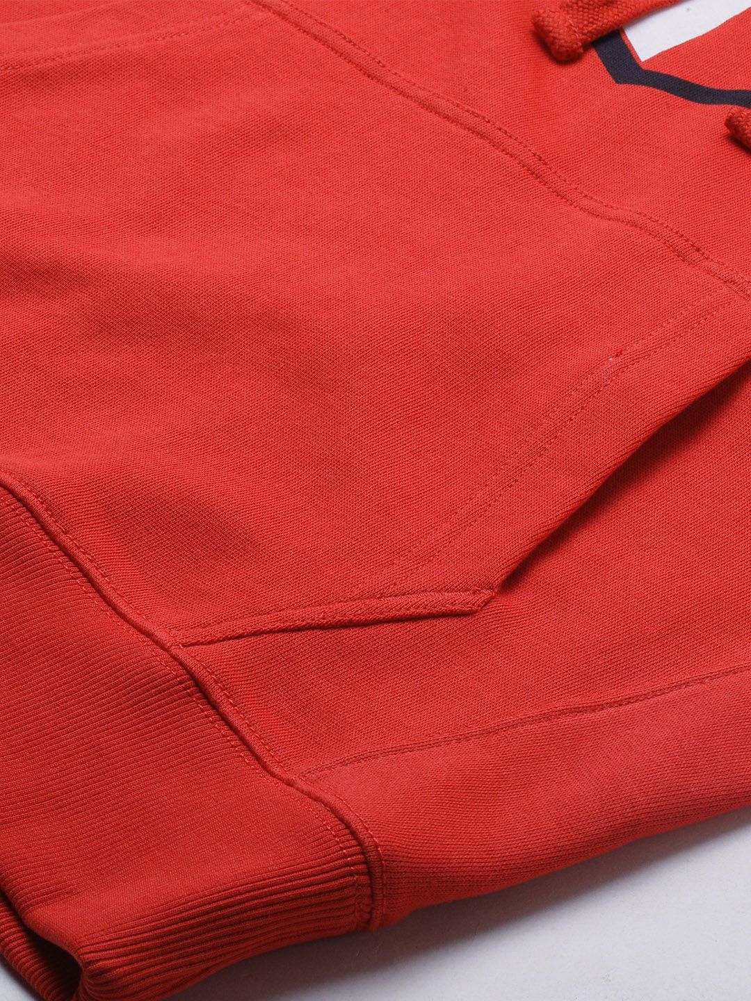 U.S. Polo Assn. U S Polo Assn Men Red Logo Printed Hooded Sweatshirt