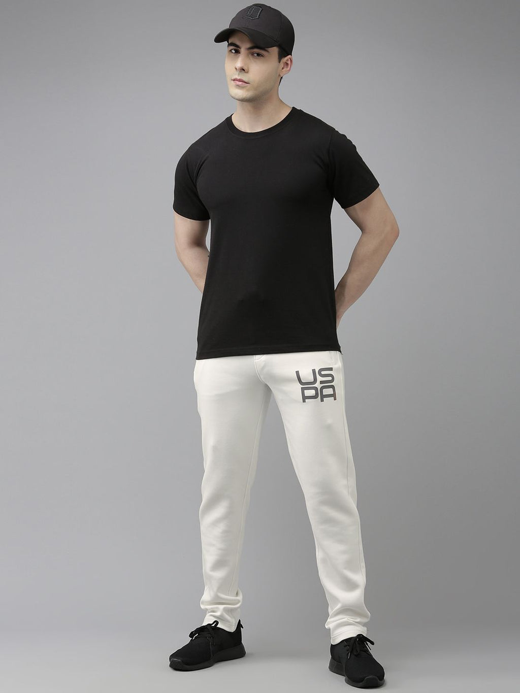  U.S. Polo Assn. Denim Co. Men White Brand Logo Printed Regular Track Pants