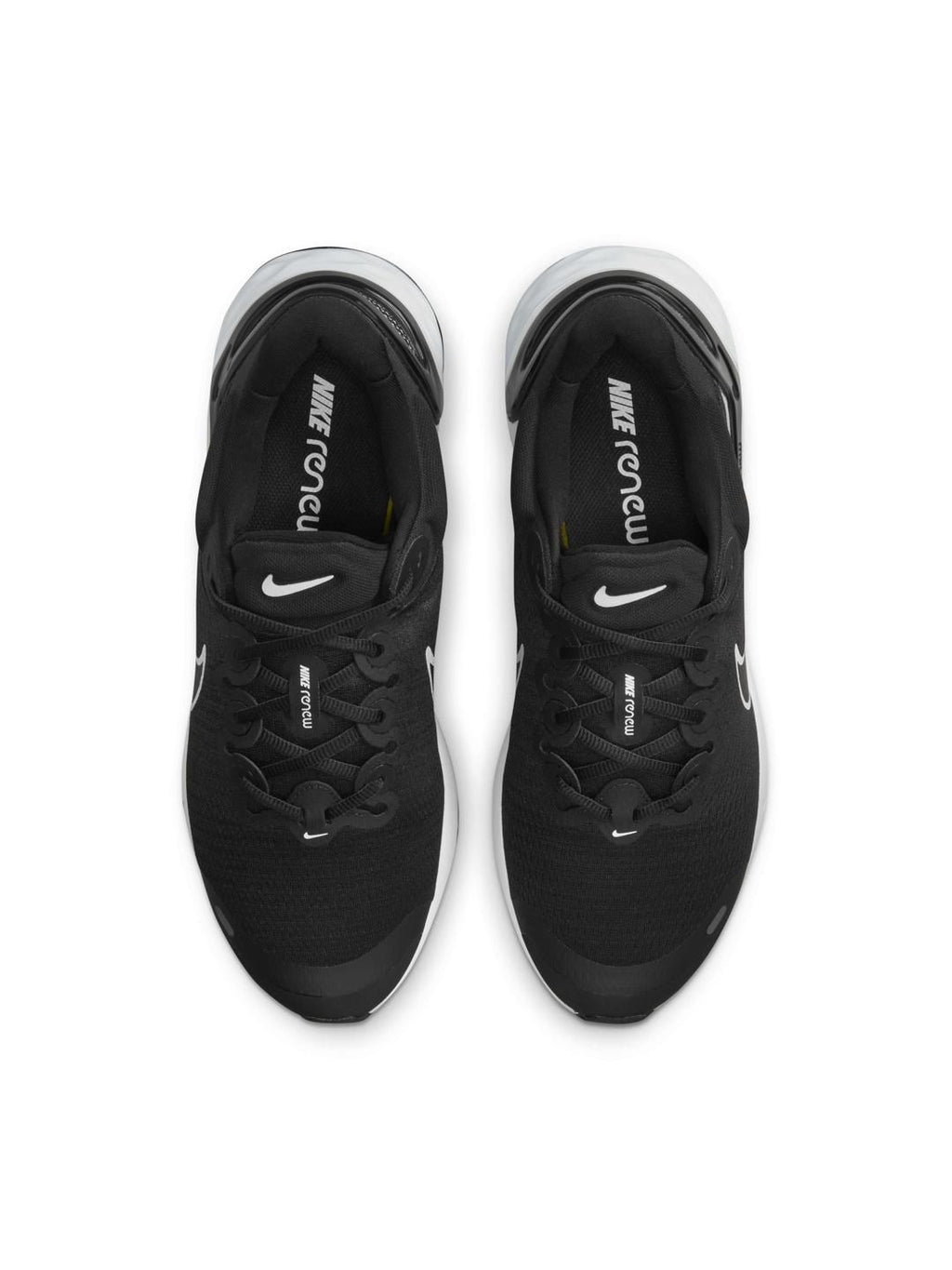  Nike Men Black Solid Renew Run 3 Road Running Shoes