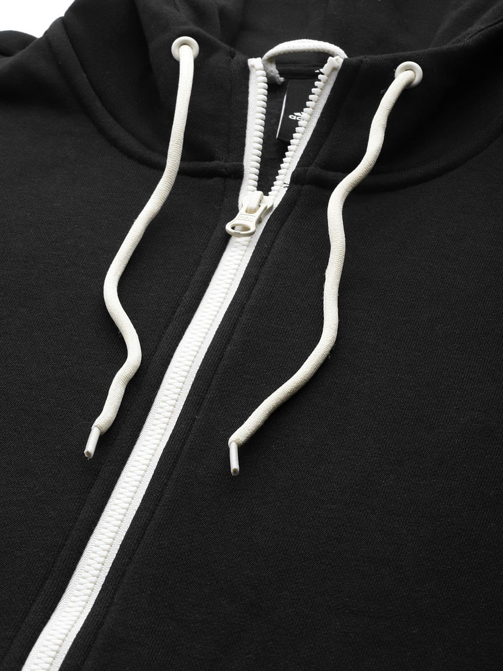  ADIDAS Men Black & Off-White FI Colourblocked FZ Hooded Training Sweatshirt