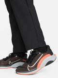  Nike Men Black Brand Logo Print Mid Rise Dry Fit Casual Track Pants