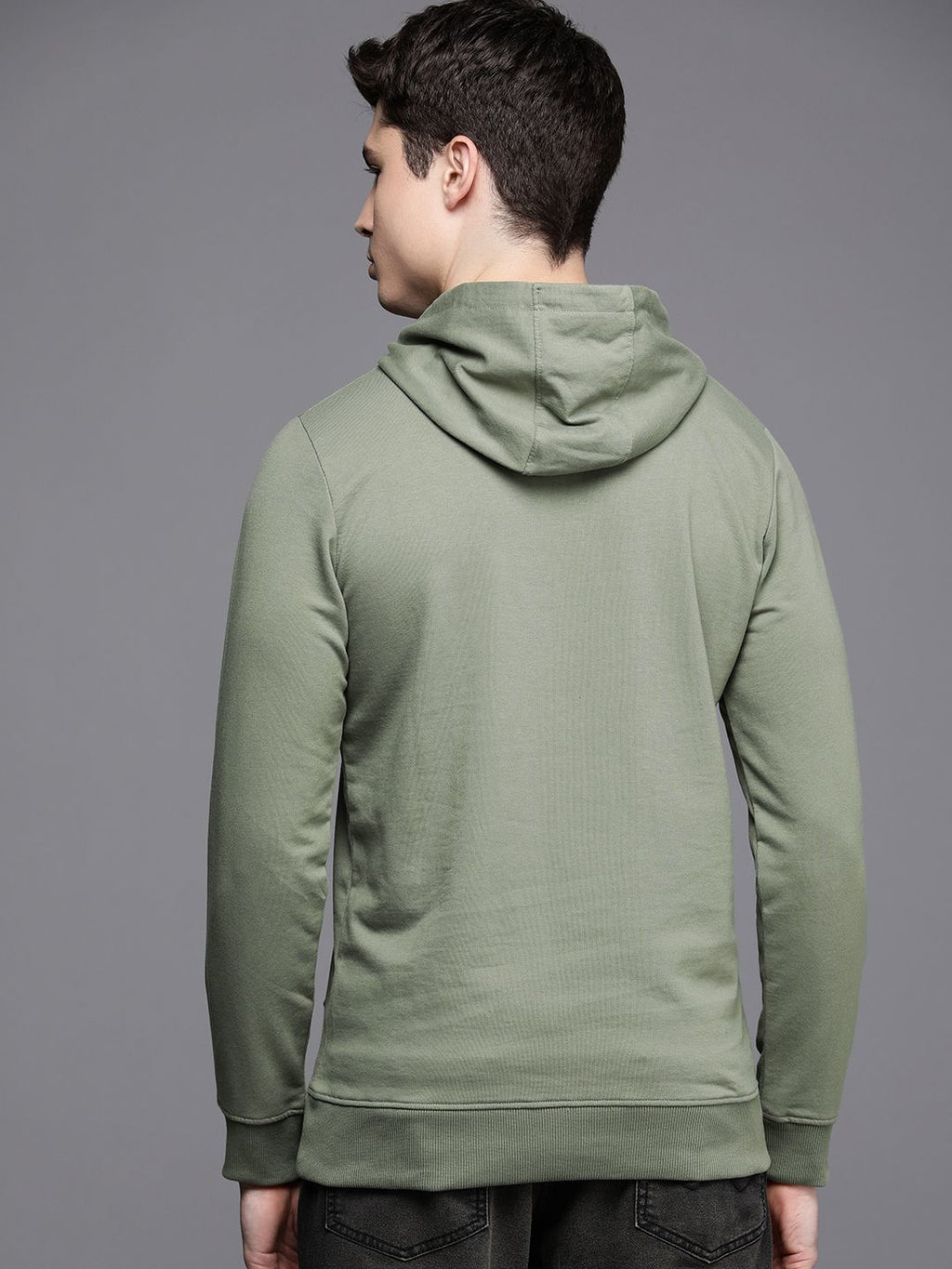  WROGN Men Hooded Long Sleeves Knitted Sweatshirt