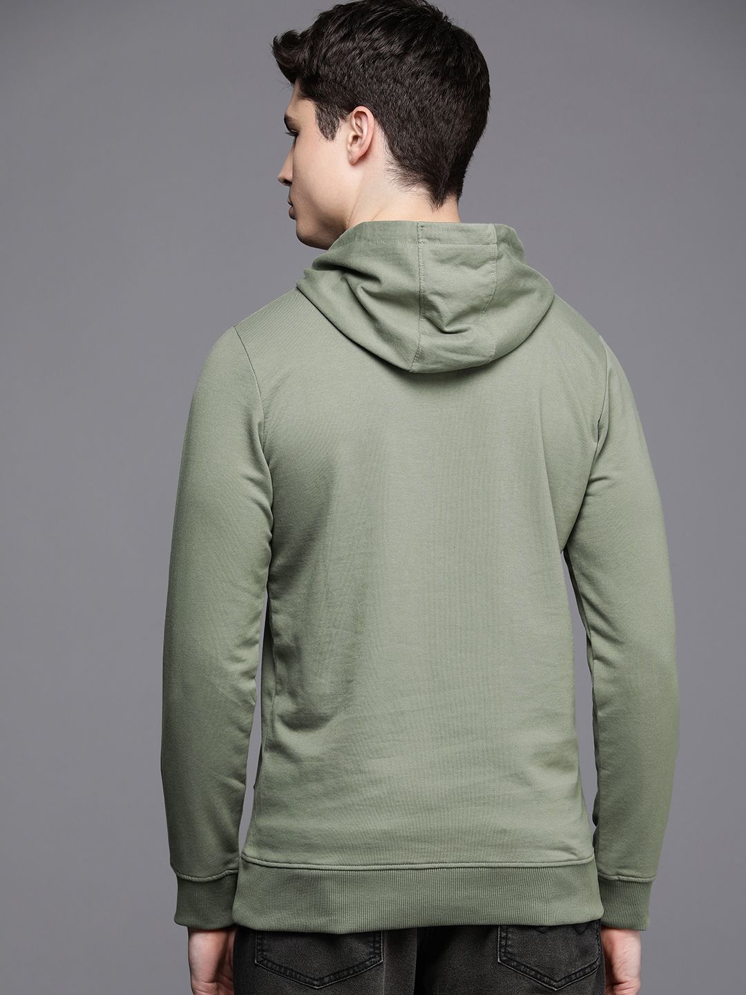 WROGN Men Hooded Long Sleeves Knitted Sweatshirt