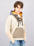  FREESOUL Men Beige Hooded Sweatshirt