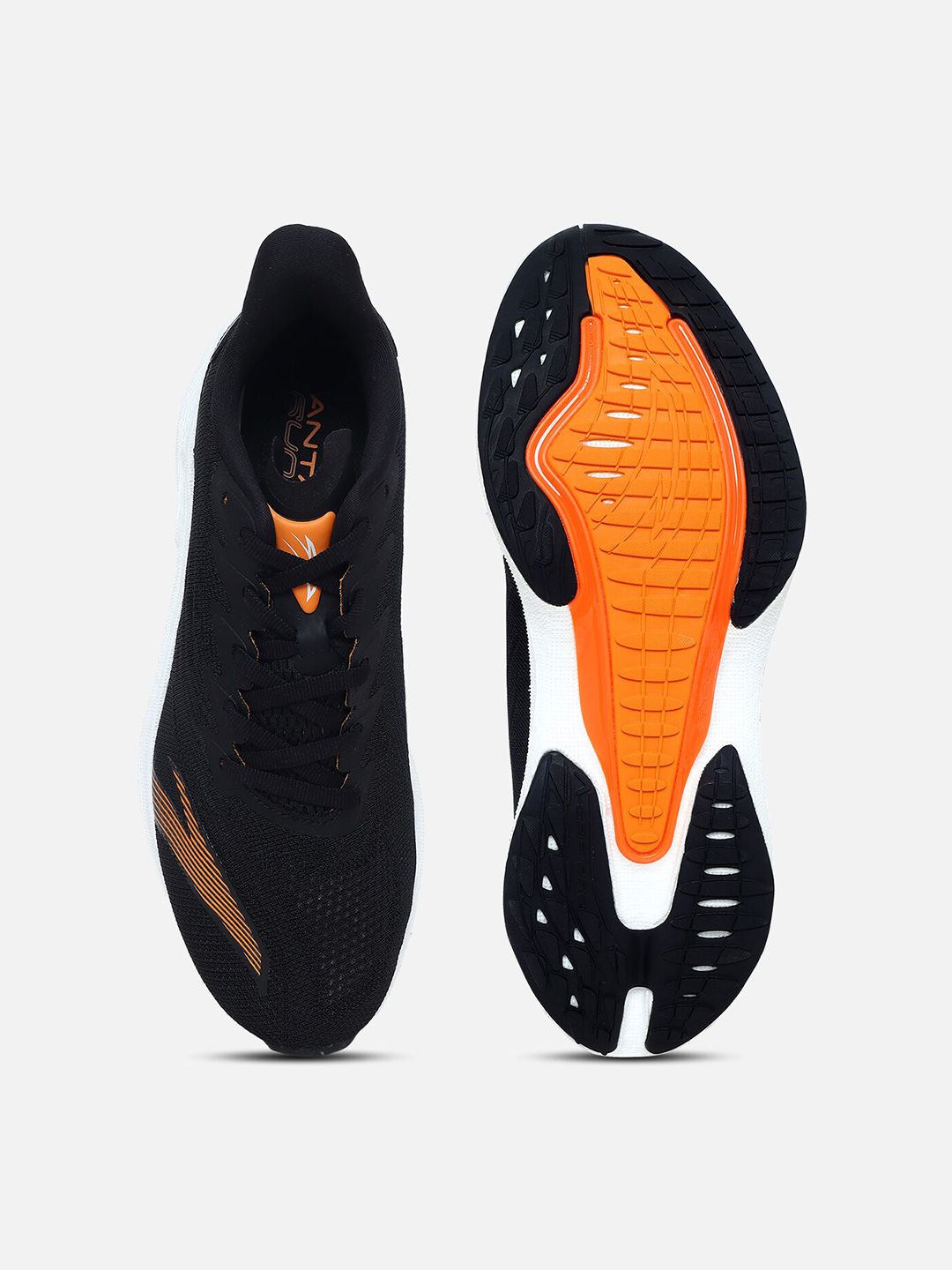  Anta Men Black Mesh Walking Non-Marking Shoes