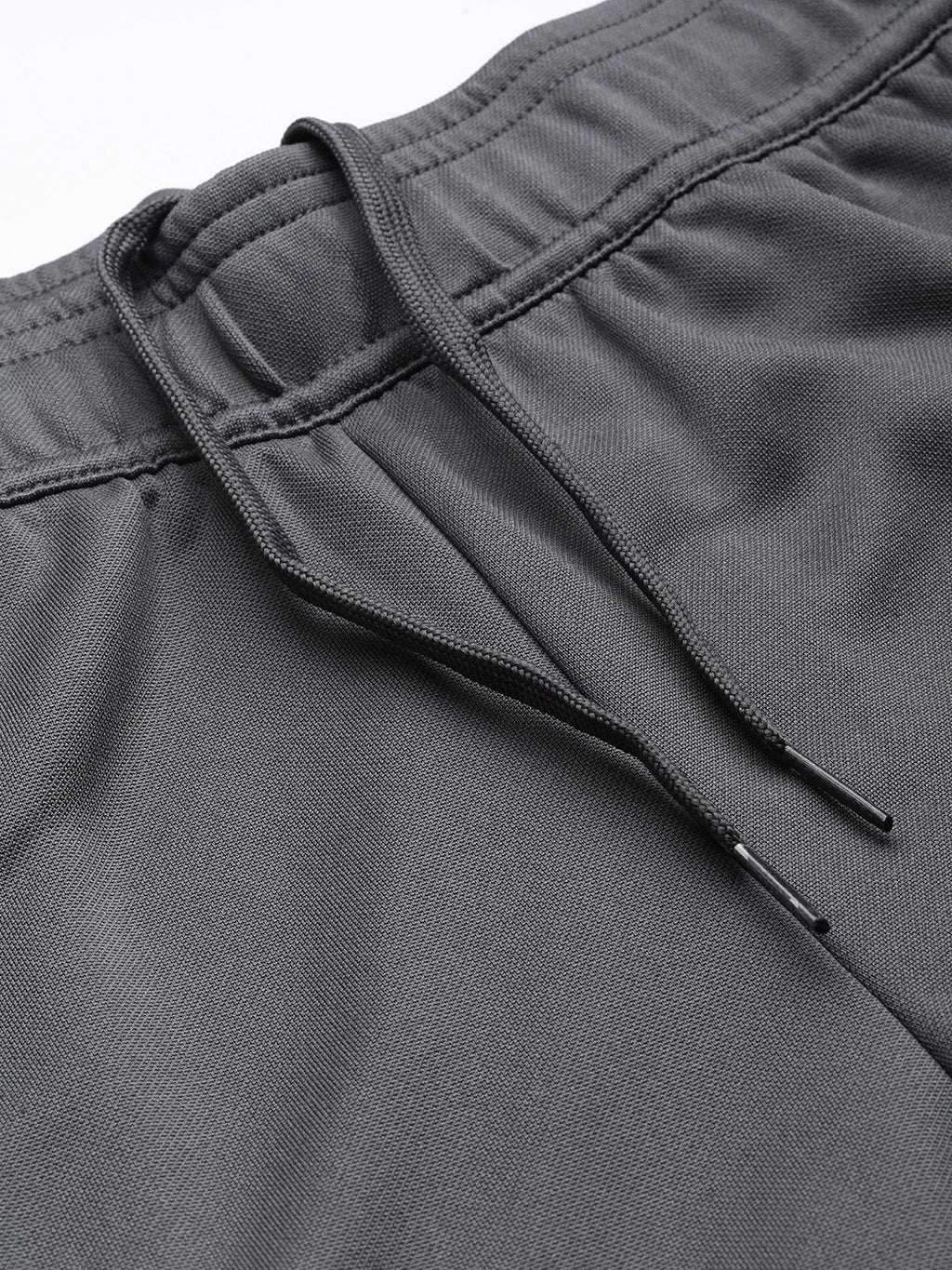  ADIDAS Men Grey Three-Striped Slim Tapered Track Pants