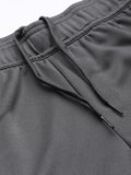  ADIDAS Men Grey Three-Striped Slim Tapered Track Pants
