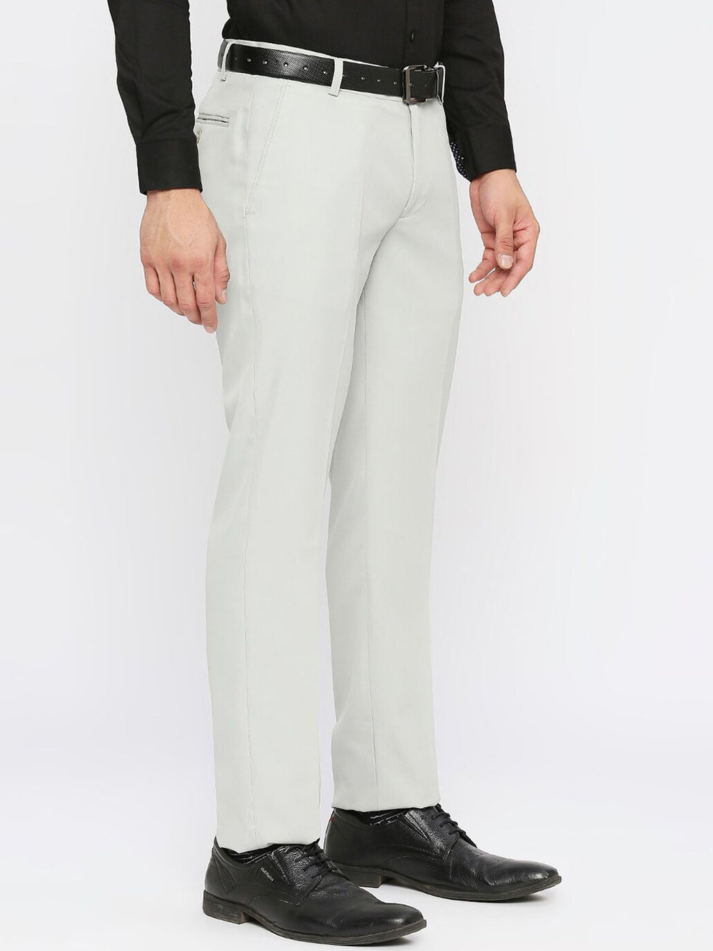  Solemio Men Mid Rise Formal Trousers