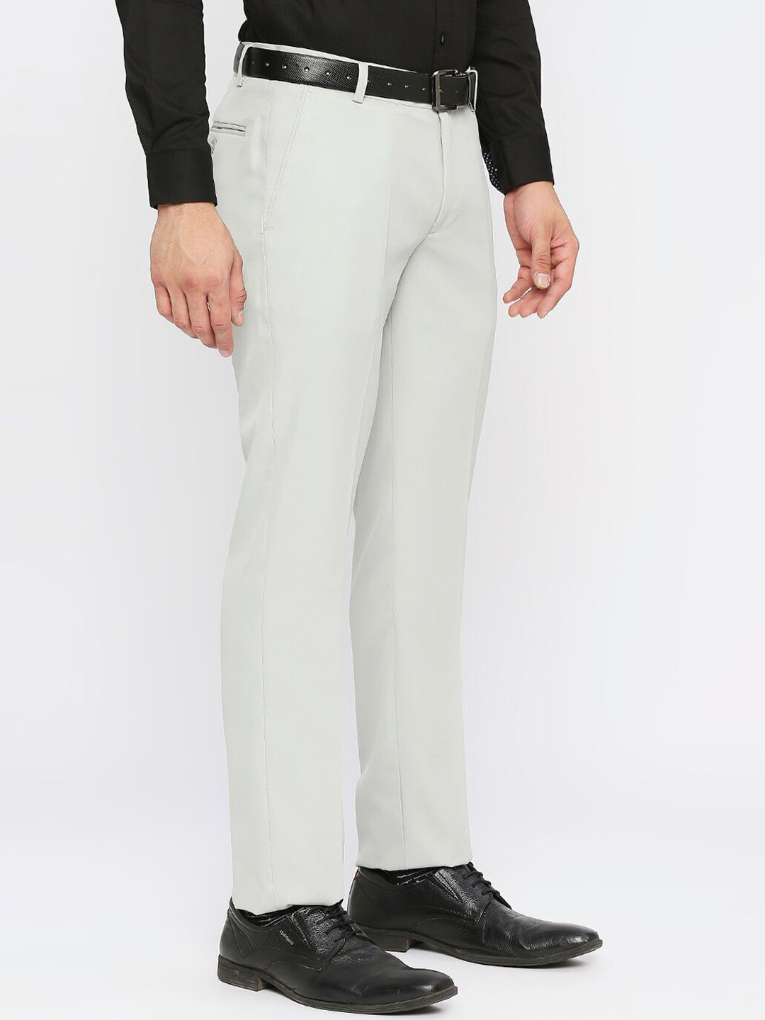  Solemio Men Mid Rise Formal Trousers