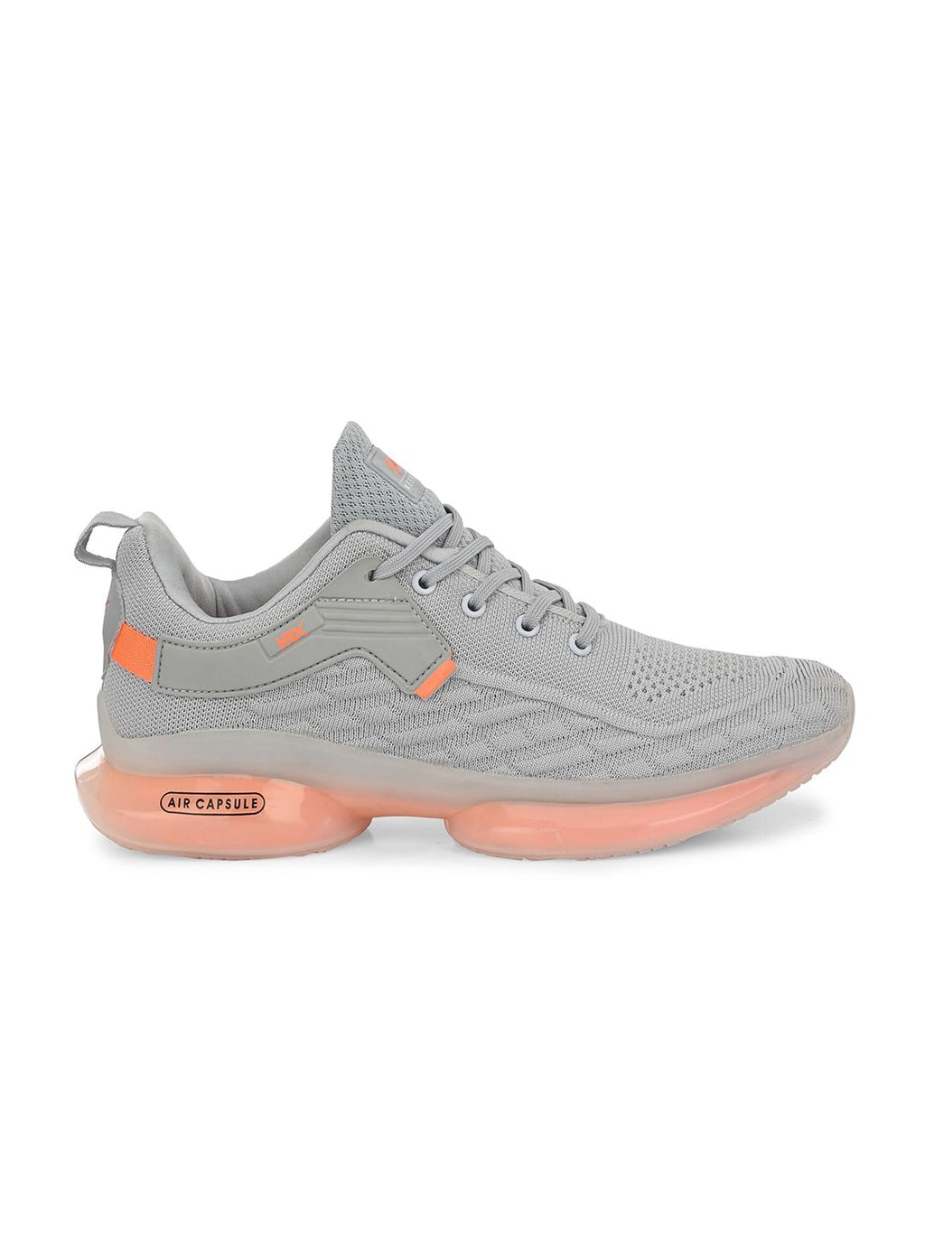 HRX By Hrithik Roshan Men Grey & Orange Mesh Non-Marking Walking Shoes
