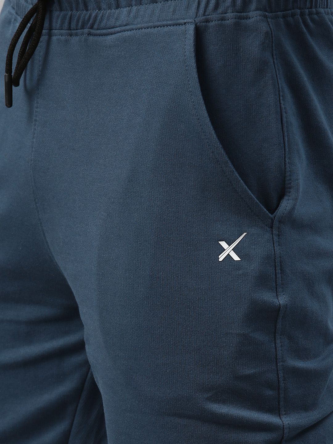  HRX By Hrithik Roshan Men Blue Athleisure Cotton Track Pants