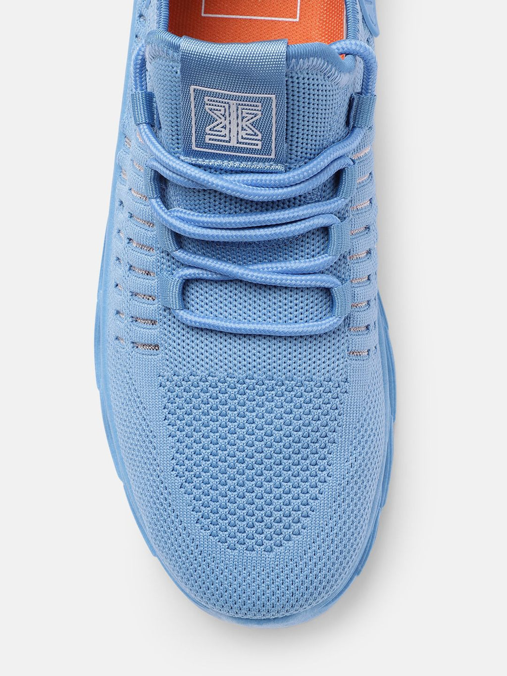  Mast & Harbour Men Blue Textured Running Shoes
