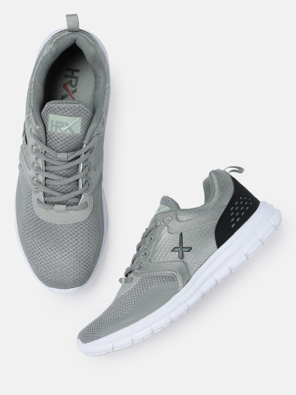  HRX By Hrithik Roshan Men Grey Knit Run 1.0 Running Shoes