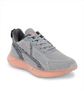  HRX By Hrithik Roshan Men Grey & Peach Coloured Mesh Walking Shoes
