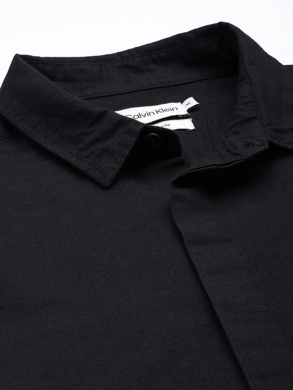  Calvin Klein Jeans Men Linen Cotton Casual Shirt
