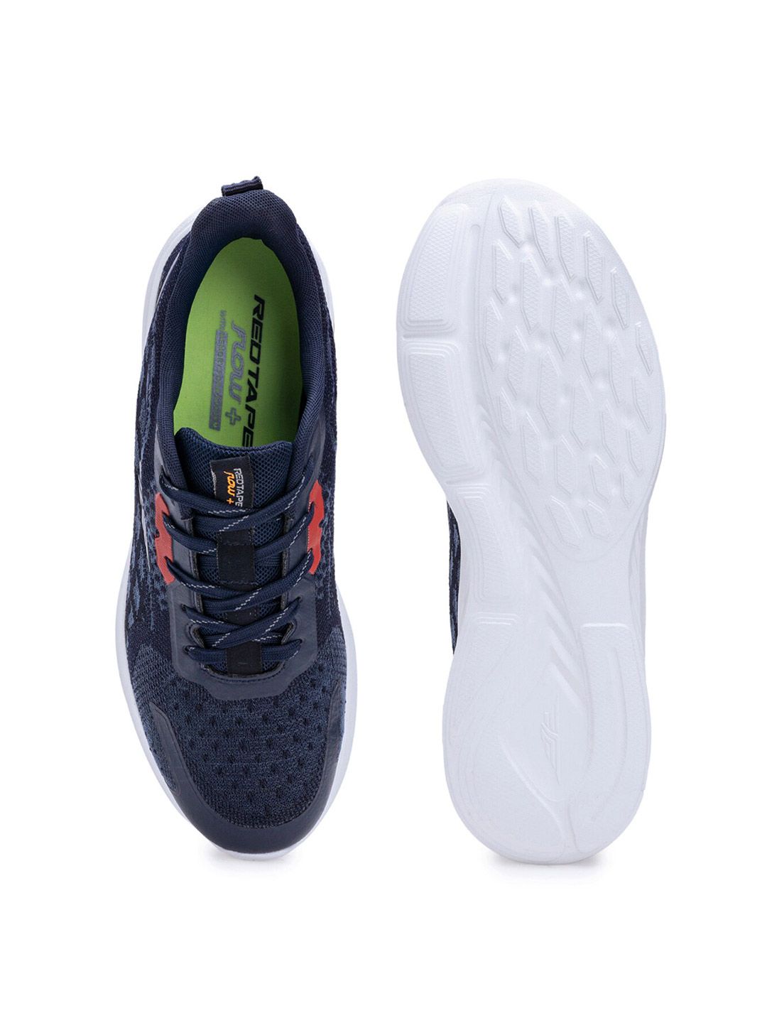  Red Tape Men Navy Blue Textile Walking Shoes