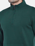  BYFORD By Pantaloons Men Green Solid Sweatshirt