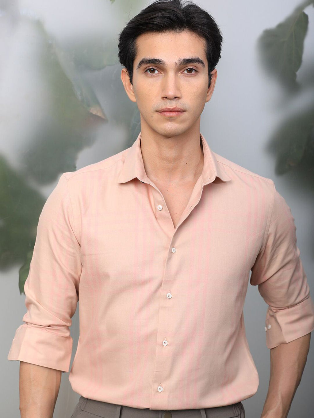  RARE RABBIT Spread Collar Slim Fit Cotton Formal Shirt