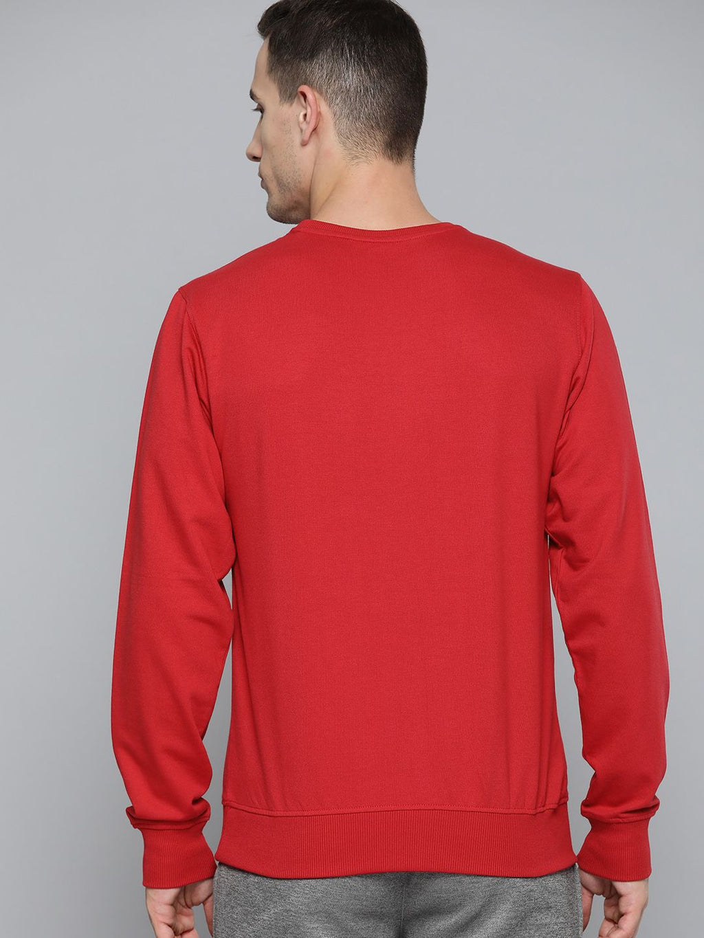  HRX By Hrithik Roshan Men Red Printed Sweatshirt