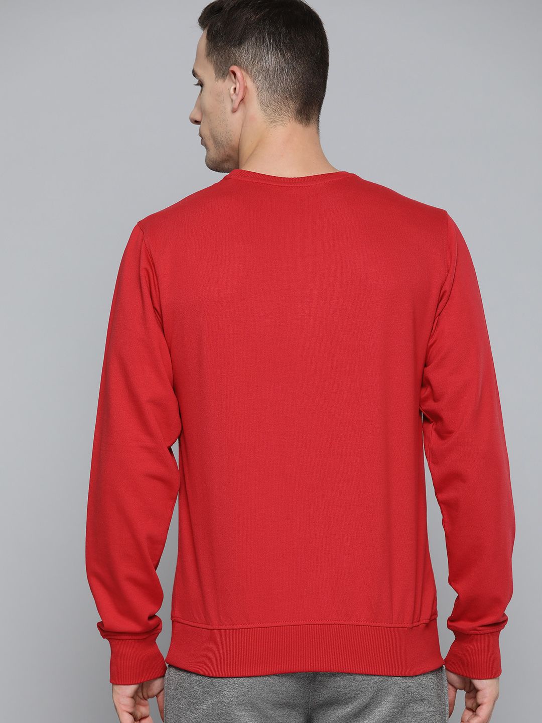  HRX By Hrithik Roshan Men Red Printed Sweatshirt