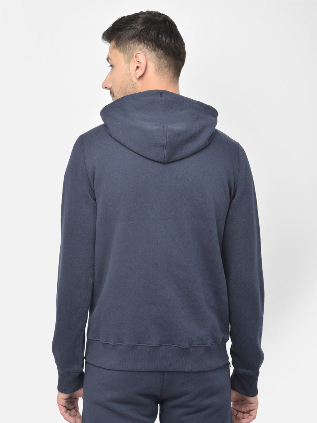  Woodland Men Navy Blue Solid Sweatshirt