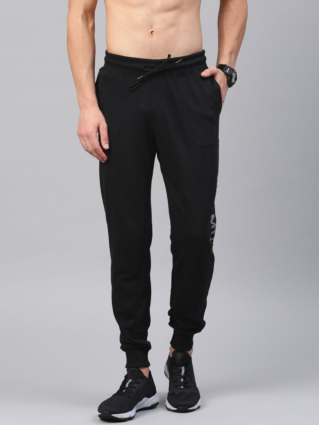 HRX By Hrithik Roshan Black Active Joggers