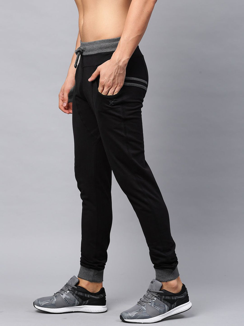  HRX By Hrithik Roshan Men Black Basic Joggers