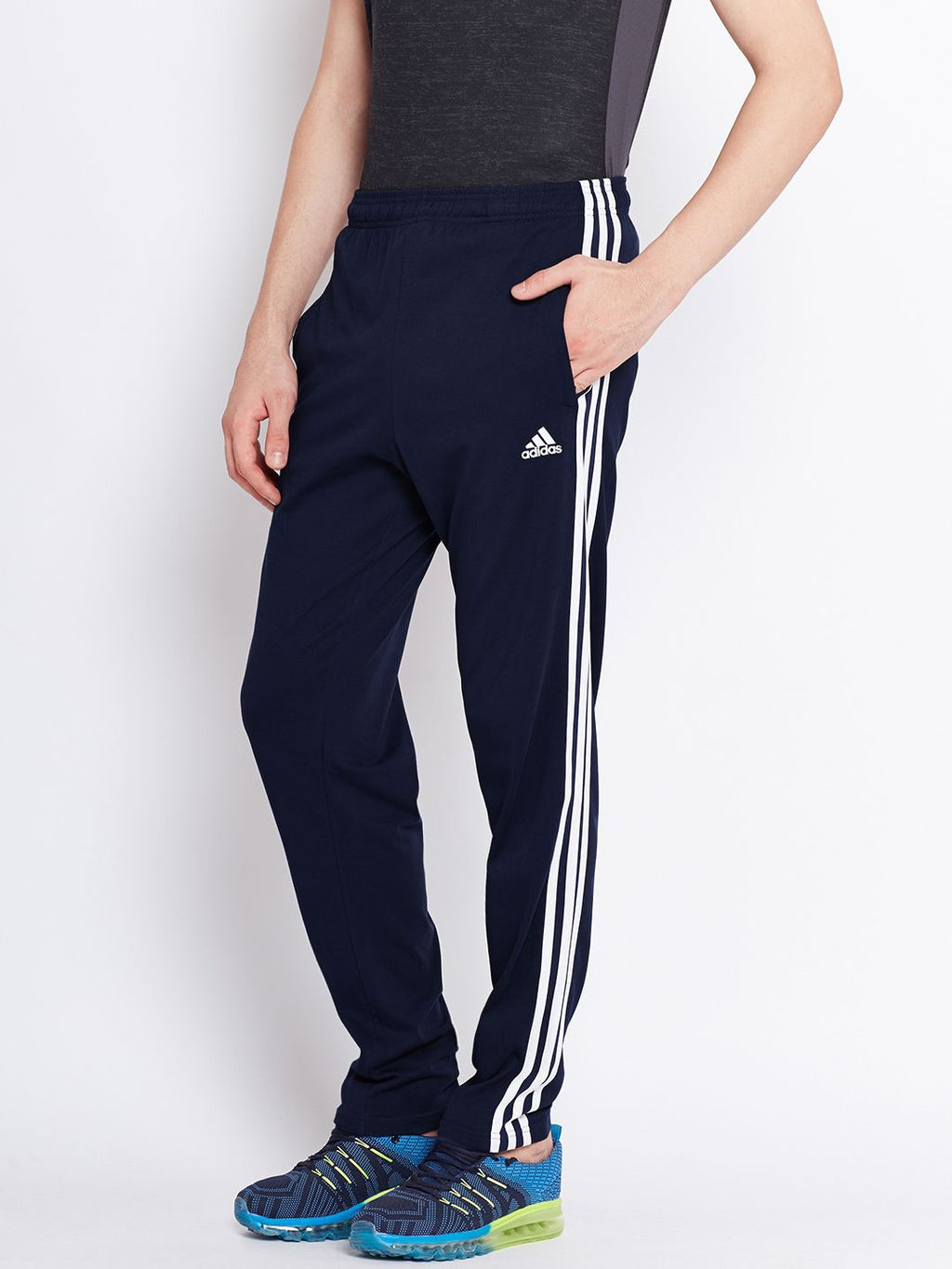  ADIDAS Navy Essentials SJ 3 Stripes Track Pants