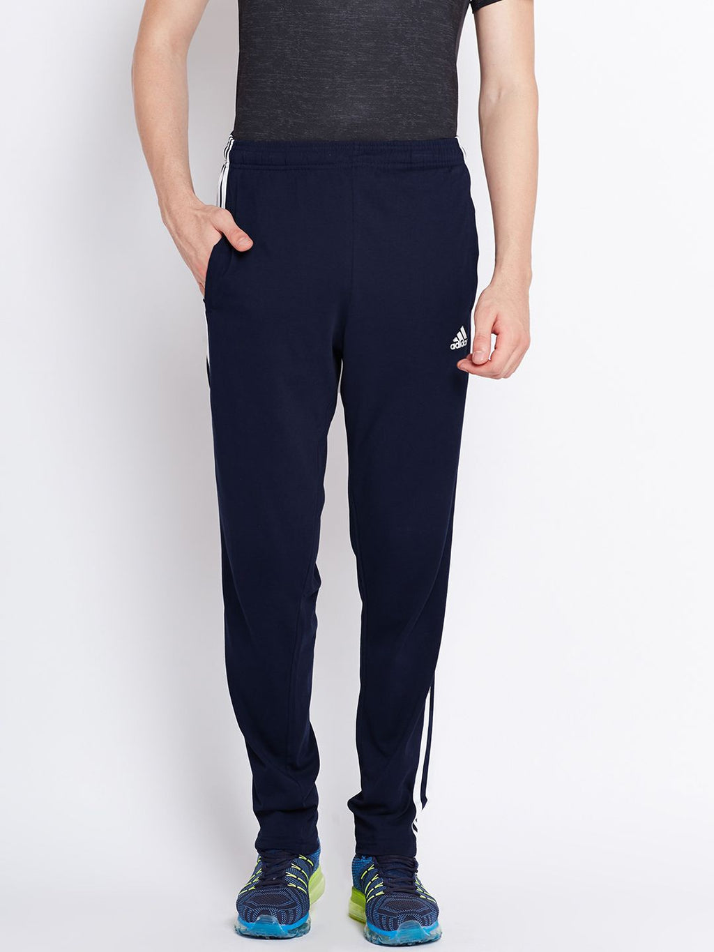  ADIDAS Navy Essentials SJ 3 Stripes Track Pants