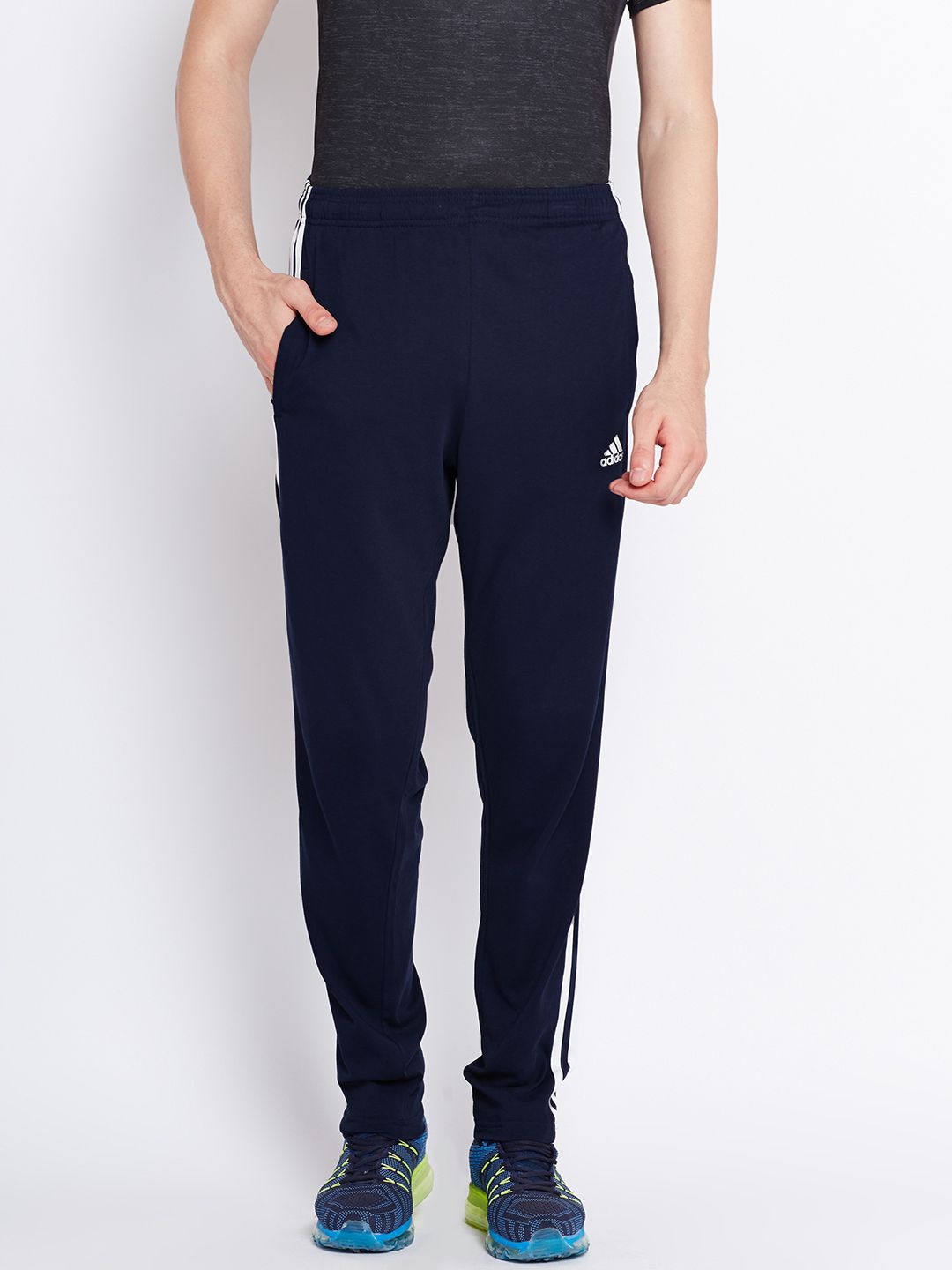  ADIDAS Navy Essentials SJ 3 Stripes Track Pants