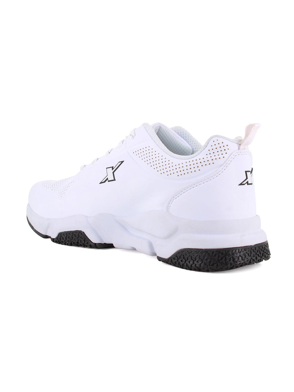  Sparx Men White Solid Round Toe Running Shoes