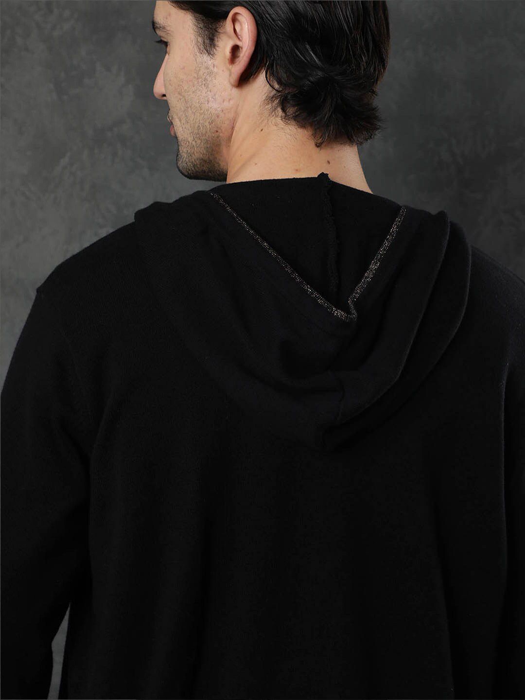  RARE RABBIT Hood Neck Cotton Sweatshirt