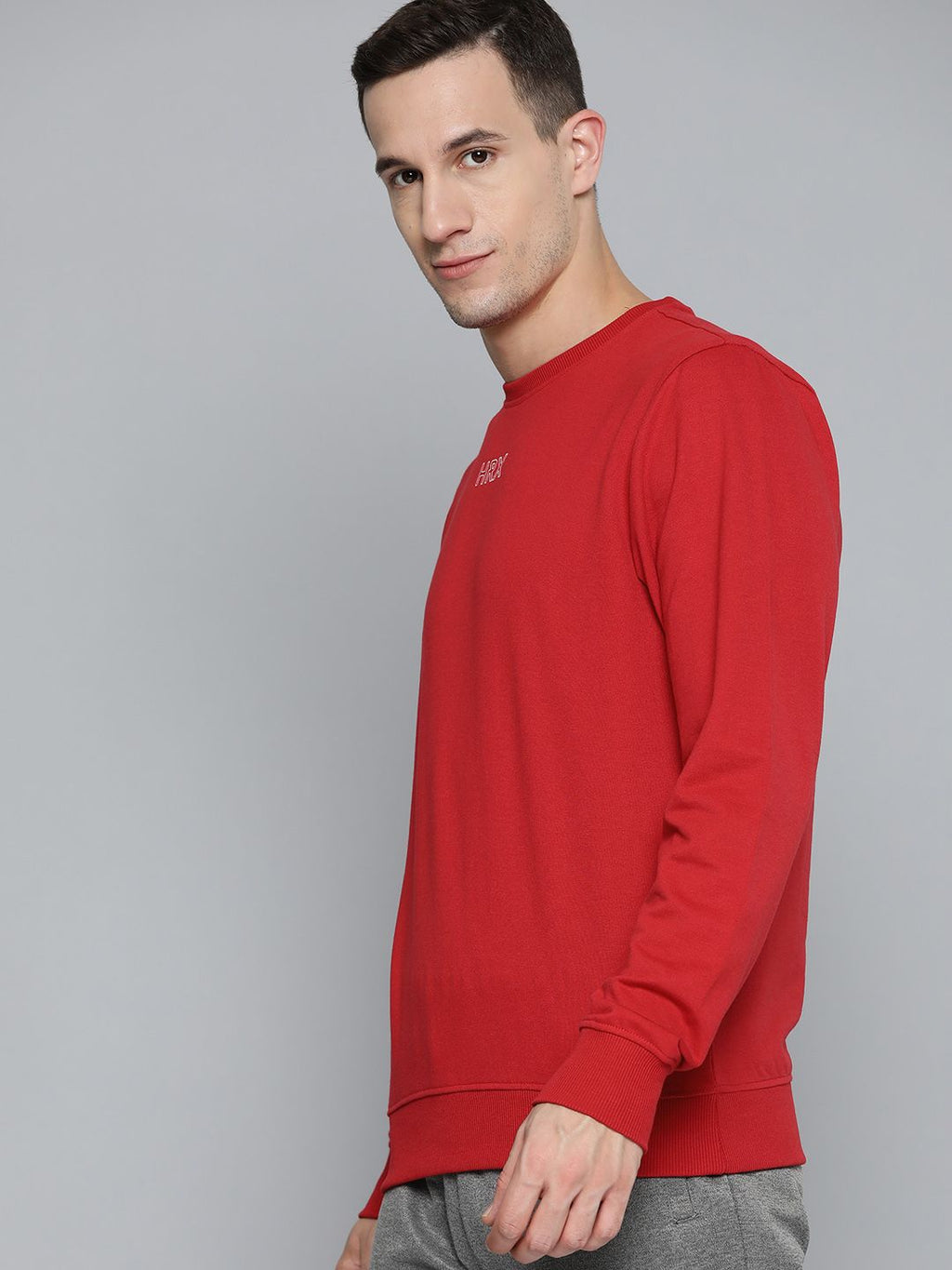  HRX By Hrithik Roshan Men Red Printed Sweatshirt