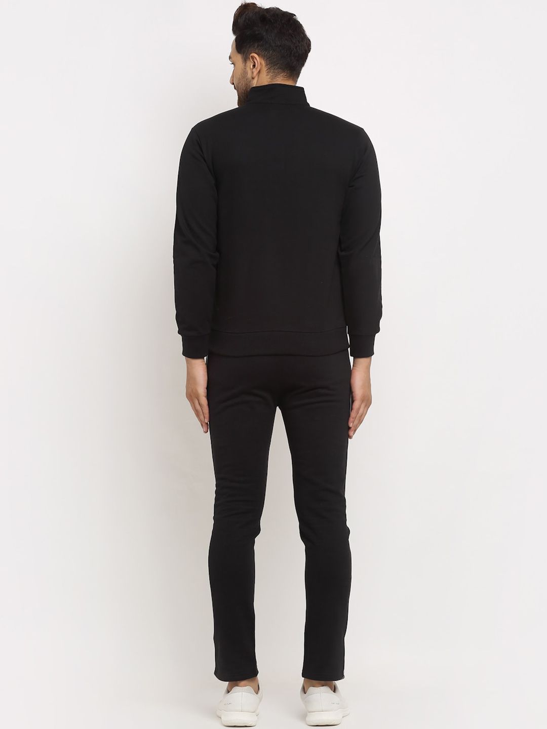  WILD WEST Men Black Colourblocked Winter Tracksuit