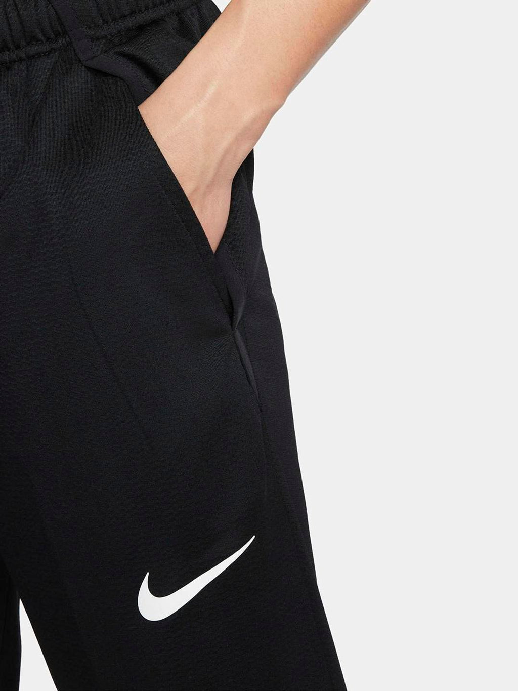  Nike Men Black Brand Logo PrintedStandard Fit Mid Rise AS M NK DF EPIC KNIT Track Pants